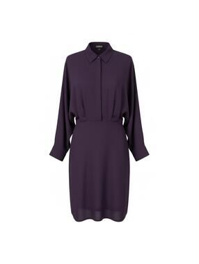 Express Portofino Shirt Dress Long Sleeve Mini Purple XS NWT